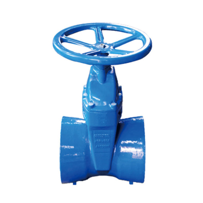  Connecting ductile iron pipe socket elastic seat sealing gate valve 