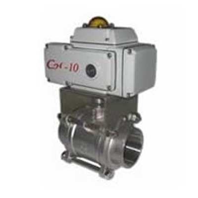  Electric three piece ball valve 