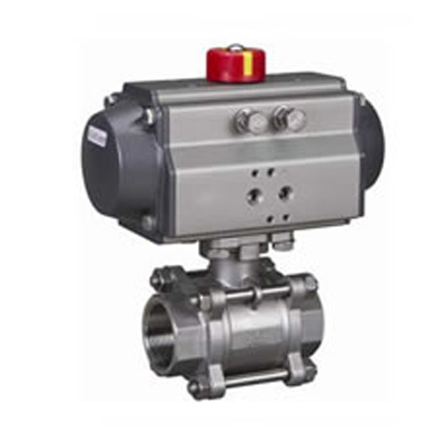  Pneumatic three piece ball valve 