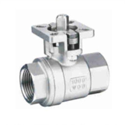  Two piece high platform ball valve 