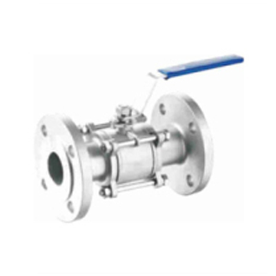  Three piece high platform flange ball valve 