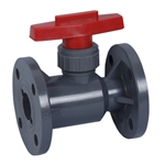  UPVC flange ball valve 