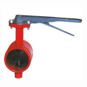  Grooved handle butterfly valve 