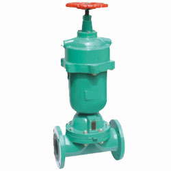  Normally open pneumatic rubber lined diaphragm valve 