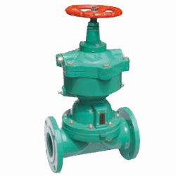  Reciprocating pneumatic fluorine lined diaphragm valve 